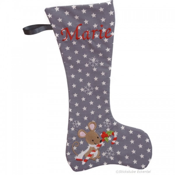 Nikolausstiefel Maus mit Name